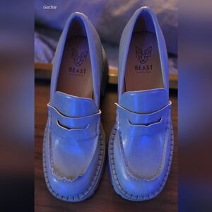 BEAST FASHION Blue Loafers